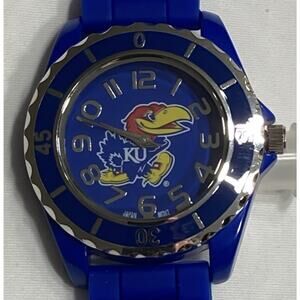 Kansas Jayhawks Sculpted Edge Silicone Band Watch, NCAA